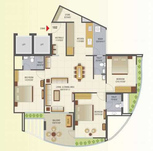 Sahajanand Oasis in Memnagar, Ahmedabad | Buy, Sale Apartment Online